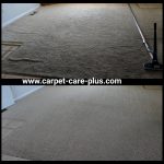 carpets cleaned, before and after